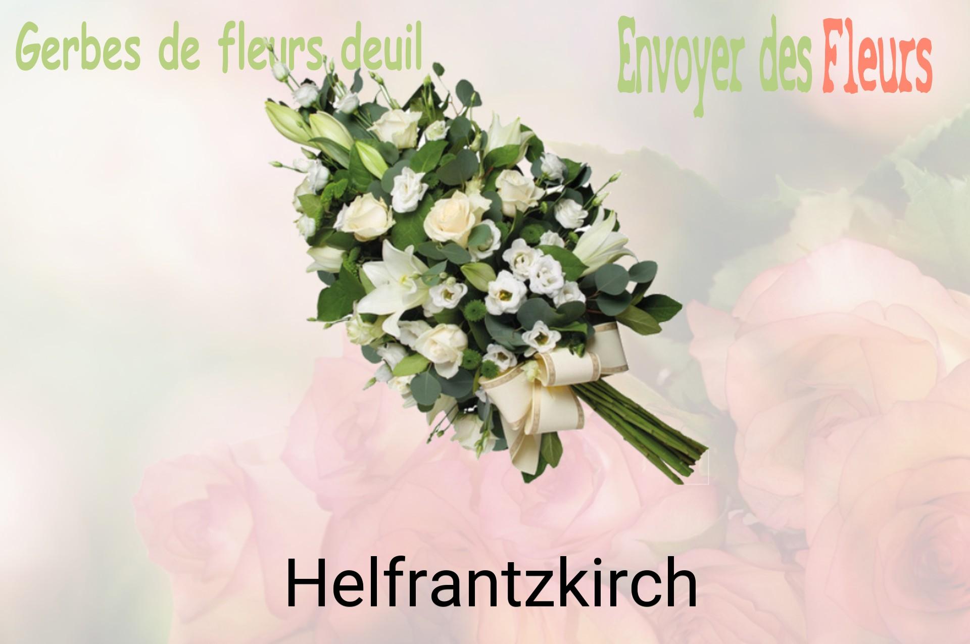 Gerbe de fleurs de deuil livrée à Helfrantzkirch